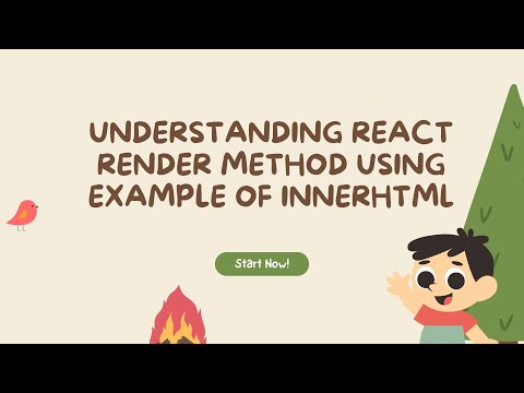 Understanding render method in react js using example of innerHTML