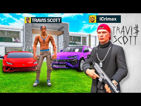 Ich BESCHÜTZE 1 Tag TRAVIS SCOTT in GTA 5 RP!