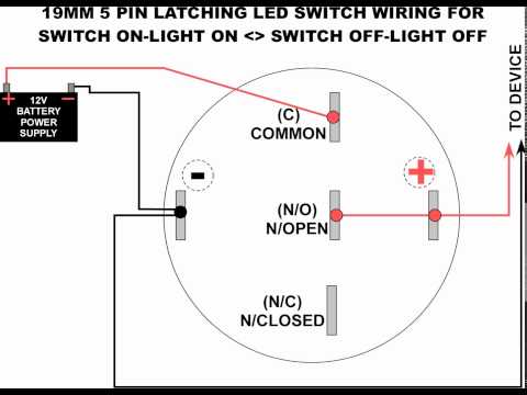 19MM LED LATCHING SWITCH WIRING DIAGRAM