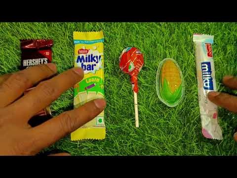 Satisfying video Asmr lollipops candy and chocolate gummy candy unboxing video Asmr #shrenachocolate
