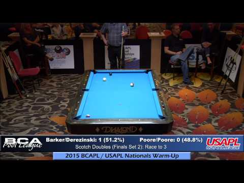 2015 Nationals Warm-Up: Barker/Derezinski vs Poore/Poore (Scotch Doubles Final - Part 2)