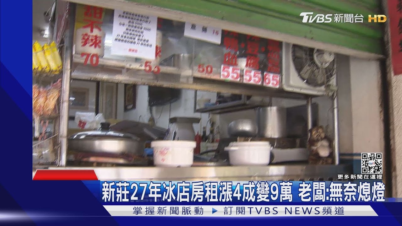新莊27年冰店房租漲4成變9萬　老闆：無奈熄燈