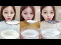 Dondurulmamış Sulu Susamlı Süt Yemek 128 ASMR Eating Juicy Sesame Milk
