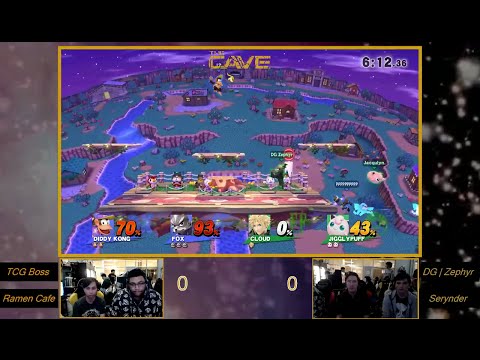 Serynder & Zephyr (Green) Vs. Boss & RamenCafe (Blue) - SSB4 - Grand Finals (Set2)