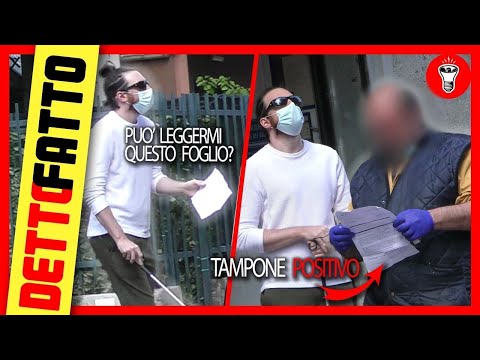 Chiedete a uno Sconosciuto di Leggervi un Foglio: è un Tampone Positivo - Detto Fatto Ep.27 -theShow