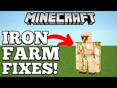 How To FIX Your Iron Farm - Minecraft Iron Farms!