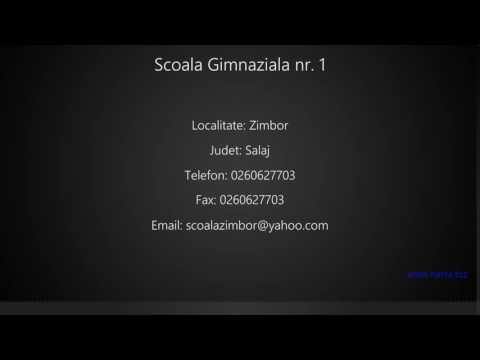Scoala Gimnaziala nr. 1 Zimbor