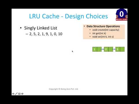 Linked List as Design Choice for LRU Cache