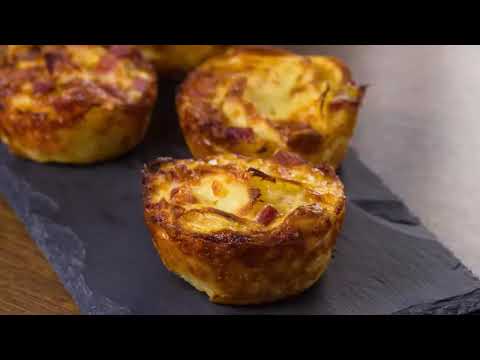 Mini flans aux asperges, saumon, fromage et aneth | Recette gourmande