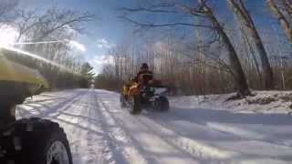 preview picture of video 'Can-Am 4 Wheeling in the Snow.'