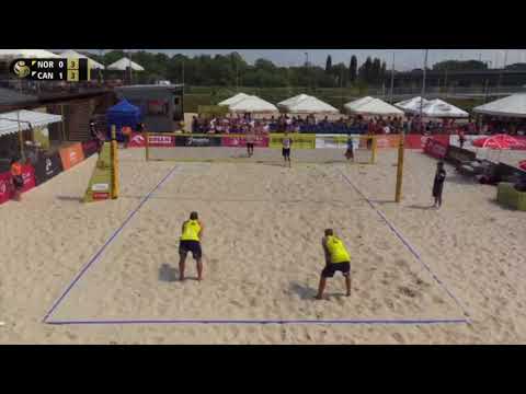 Mol.H/Berntsen (NOR) vs. Saxton/O’Gorman (CAN) FIVB Warszawa 2018 Pool Play