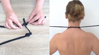 Truco para atar de forma rápida los tirantes del bikini