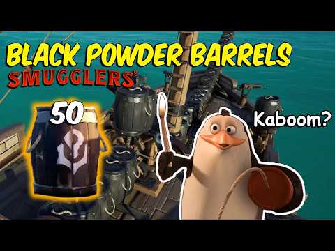 Stacking and Exploding the Smuggler's Black Powder Barrel in Sea of Thieves Insiders