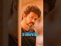 Top 5 Highest Grossing Movies Of Vijay Thalapathy Vijaythalapathy Shorts
