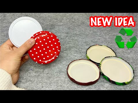 ¡Dos Ideas Económicas y Magníficas con Tapas de Tarros! Reciclar !