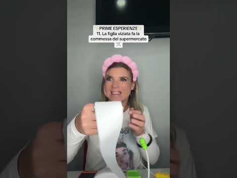 Roberta fa la cassiera😱 #cassiera#supermercato#figliaviziata#figliapiccola#lavoro#primaesperienza