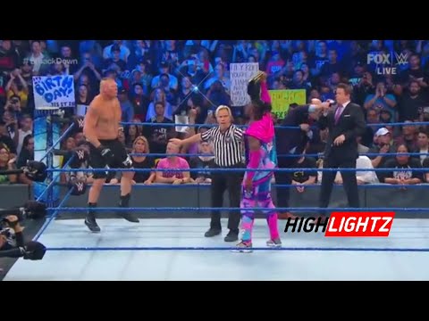Kofi Kingston Vs Brock Lesnar - WWE Smack Downs Highlights HD 4 Oct 2019