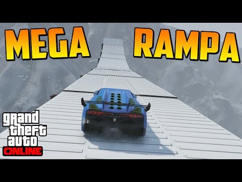 INCREÍBLE MEGA RAMPA NEVADA + FINAL ÉPICO - Gameplay GTA 5 Online Funny Moments (GTA V PS4)