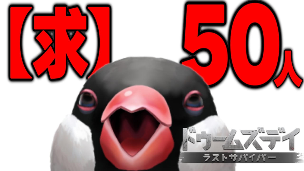 【ドゥームズデイ：ラストサバイバー】雑談だよ～人間捕獲大作戦！こい！【新人VTuber/文鳥】#PR