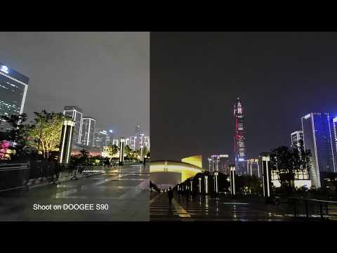 DOOGEE S90 vs HUAWEI Mate20pr vs iPhone XS Night Vision Camera Test