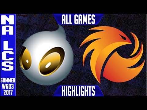 Dignitas vs Pheonix1 Highlights ALL GAMES - Week 6 NA LCS Summer 2017 - DIG vs P1
