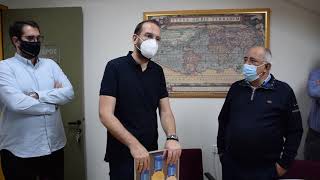 Επίσκεψη Νεκτάριου Φαρμάκη στο Επιμελητήριο Αχαΐας και στο Παμπελοποννησιακό Εθνικό Αθλητικό Κέντρο