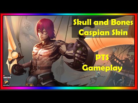 Paladins 5.7 Dawnforge PTS - Caspian New Skin Skull and Bones Caspian, Voice Gameplay