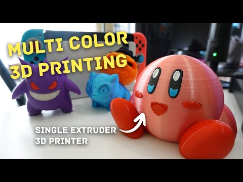 Multi Color 3D Printing (With Single Extruder Printer)