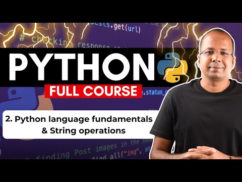 Python Language Fundamentals String Operations Session 2