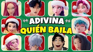 ¡ADIVINA QUIÉN BAILA! 🎶Versión Navideña - LAS GUERRERAS K-POP🔥Rumi💜Jinu💖Rumi🎤Baby Saja😄Zoey🔥Mystery