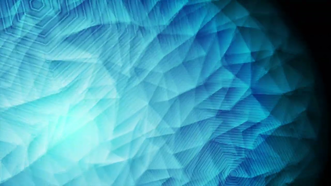 Abstract Blue Polygonal Design Screensaver 4K