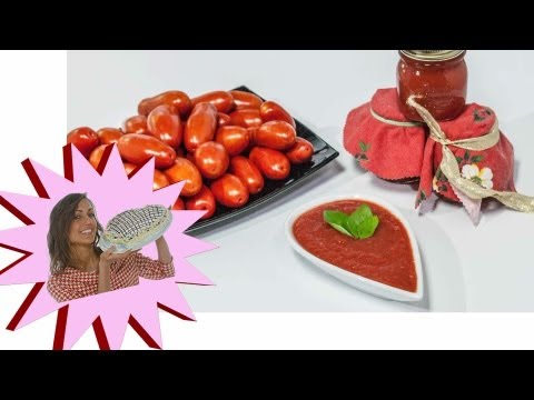 Passata di pomodoro - Conserva di pomodori "A crudo" Fatta in Casa
