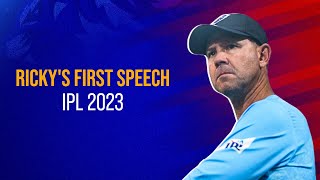 Ricky's First Speech | IPL 2023