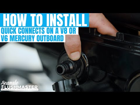 How To Install Quick Connects On A V8 Or V6 Mercury Outboard | Flushmaster