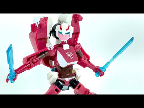 Transformers Animated TA-12 Arcee Autobot Super Spy Takara Tomy Chefatron Review