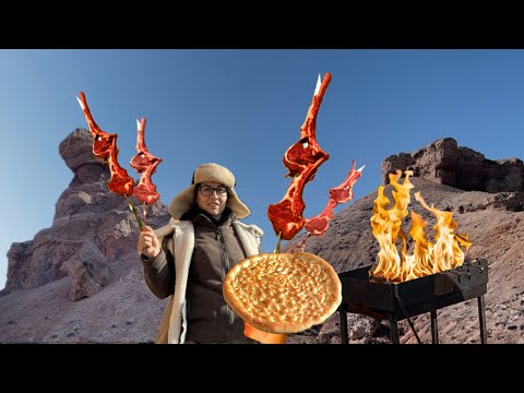 Epic BBQ at Kazakhstan’s Grand Canyon | Cooking Lamb Chops.