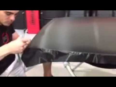 Corvette hard top carbon fiber wrap