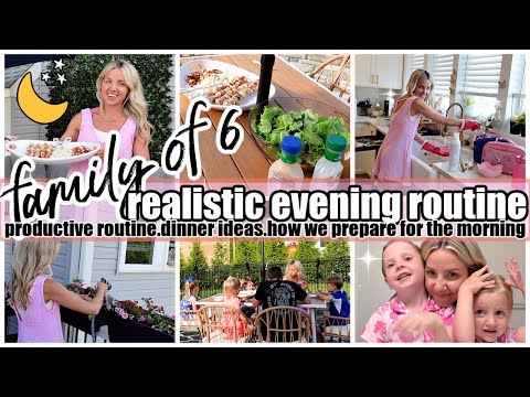 *NEW* PRODUCTIVE NIGHT ROUTINE AS A FAMILY OF 6 + TIPS FOR AN EASIER MORNING ROUTINE TIFFANI BEASTON