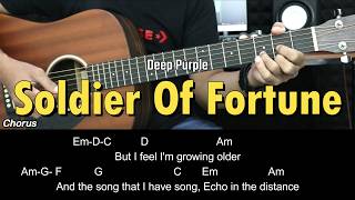 Soldier Of Fortune - Deep Purple | EASY Guitar Tutorial with Chords / Lyrics - Guitar Lessons