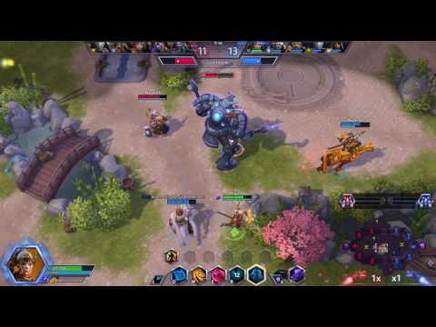 Heroes of the Storm Summit Gameplay, Genji, Cassia, and Hanamura