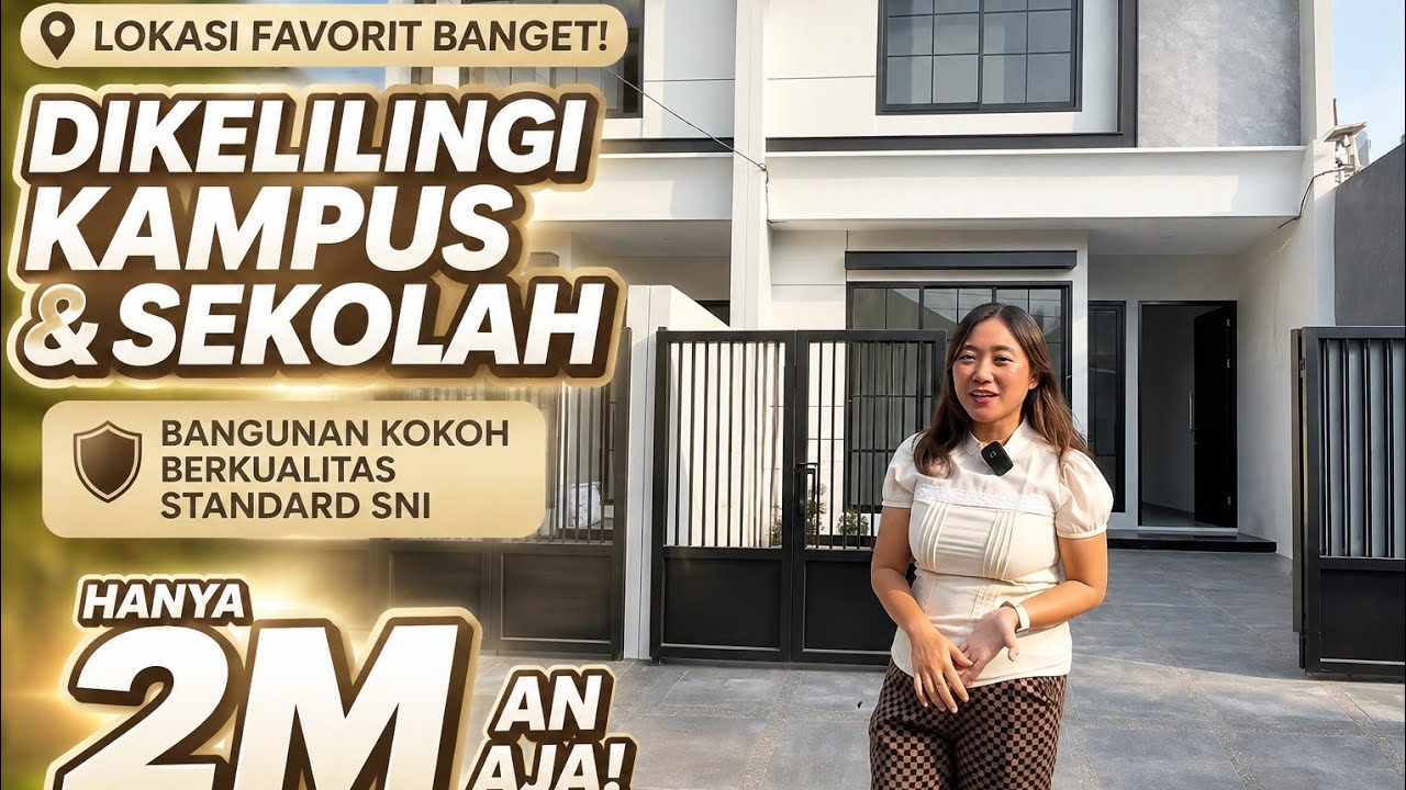 New Minimalist 2-Story House in Wisma Mukti