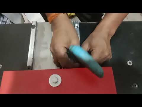 Rs make lock forming machine with elbow attachment.