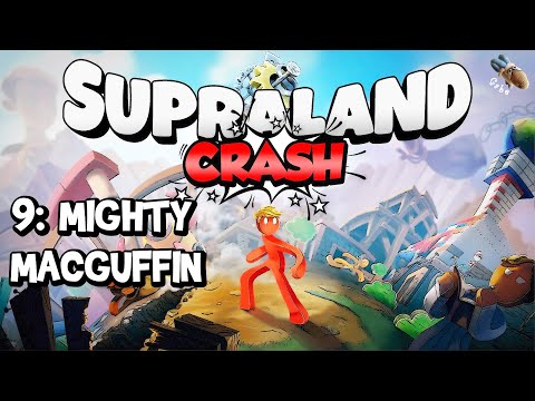 SUPRALAND CRASH - Part 9: Red Coins and Mighty MacGuffin - Full Walkthrough - 100% Achievements [PC]