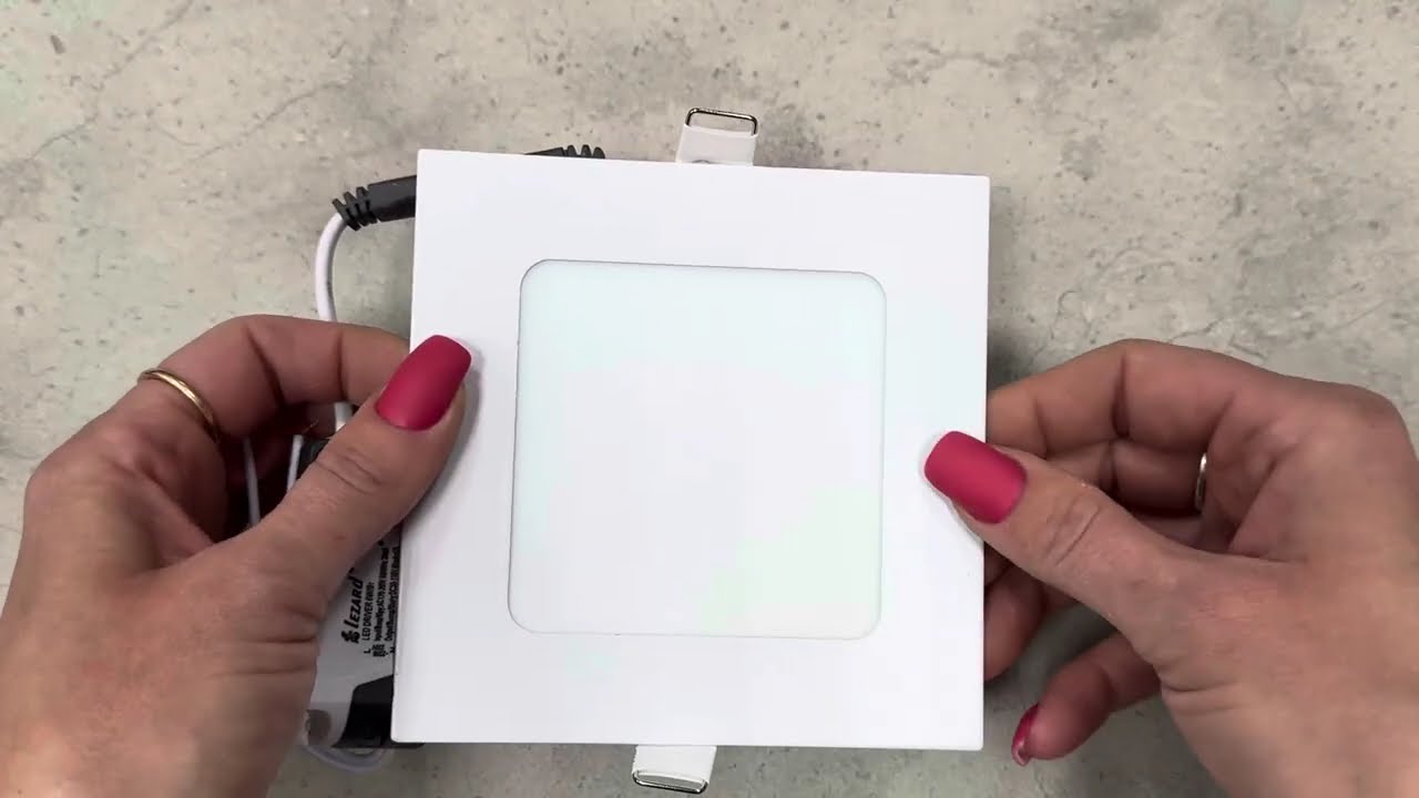 Врезная светодиодная панель LEZARD 6W 470Lm 6400K квадрат 464RKP-06