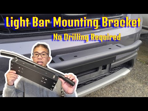 How to install Nilight light bar mount license plate bracket