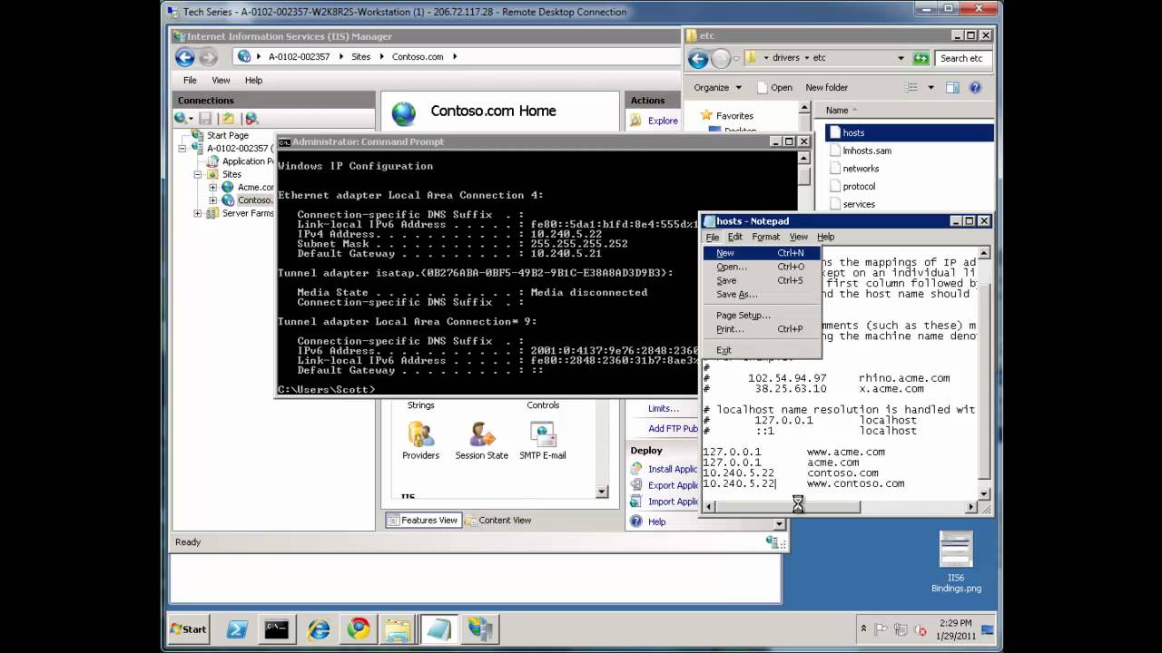 The Four IIS Binding Decision Points