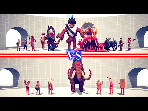 PIRATE DLC TEAM vs TRIBAL TEAM - Totally Accurate Battle Simulator TABS