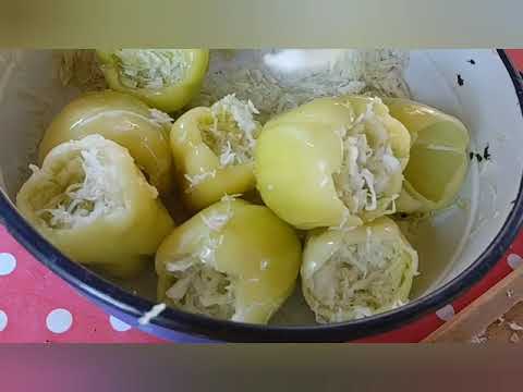 Najboji Recept za zimnicu bez hemije po starinski -PAPRIKA PUNjENA KUPUSOM-zaboravljeni recept