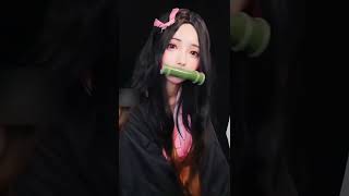 【TikTok】妹にしたいキャラＮｏ．1  #TikTok#shorts#鬼滅の刃#竈門禰豆子#禰豆子#ねずこ#コスプレ#かわいい#妹#猿轡#エロい#おかず#推し#おすすめ