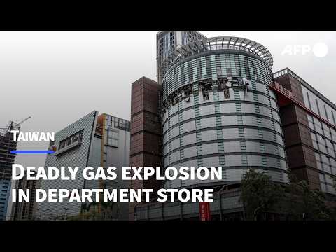 Drone footage shows aftermath of deadly Taiwan department store blast | AFP